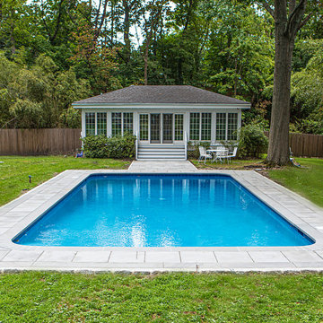 Thermal bluestone pool deck