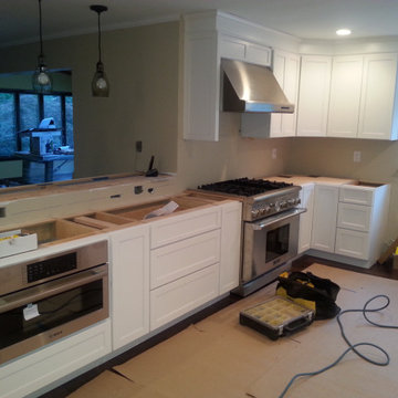 Stacy M Custom Kitchen Flooring + Bump out