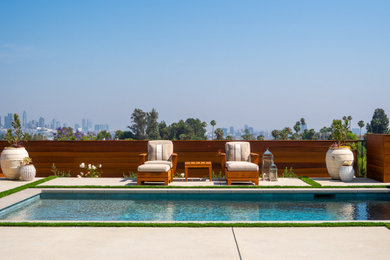Minimalist pool photo in Los Angeles
