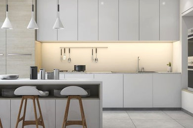Inspiration for a contemporary kitchen remodel in Los Angeles