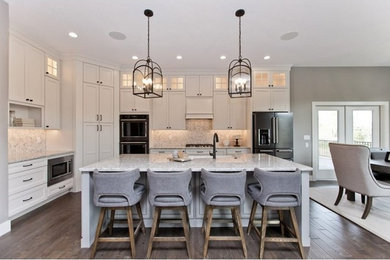Transitional kitchen photo in Cedar Rapids