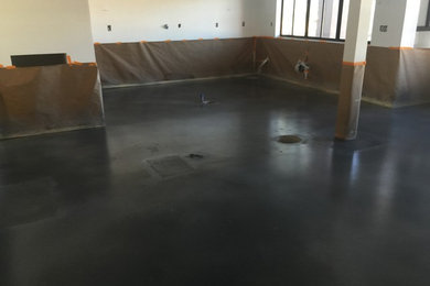 Inspiration for a huge modern concrete floor kitchen remodel in Phoenix