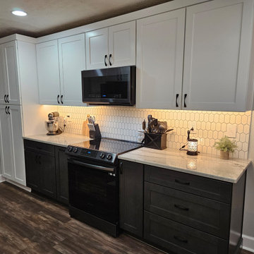 Beautiful Kitchen Remodel Done in New Two-Tone Color Cabinets