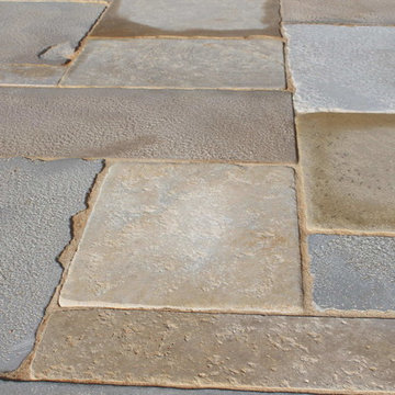 French Limestone Flooring - Antique Dalle de Bourgogne Limestone Floor 2nd Cut