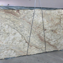 All Natural Stone - Sienna Bordeaux Granite Slab - Kitchen Countertops
