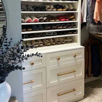 Custom Dresser Chest, Open Shoe Cabinet for Closet Organization