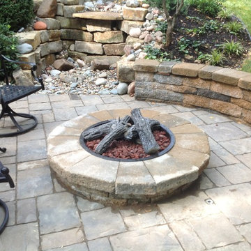 Fire Pit and Water Feature for Ultimate Relaxation