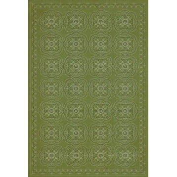 Pattern 28 Jaded 38x56 Vintage Vinyl Floorcloth