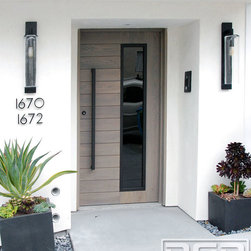 San Francisco Bay Custom Designed Entry Doors in a Modern Architectural Style - Front Doors
