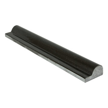 Black Absolute Rail Molding Polished, Set to Cover 10