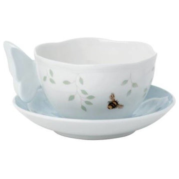 Butterfly Meadow Blue Butterfly Cup & Saucer