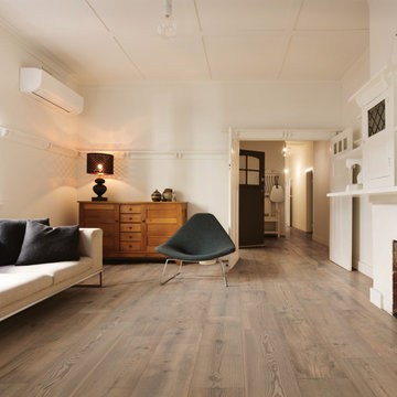 Essence Brown Porcelain Tiles 8x48 Living Room