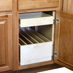 VersaRollout Premium Kit #3 - One 3" & one 8" (Sheet pan) high drawers. - Pantry And Cabinet Organizers