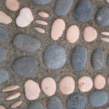 Mosaic and Flagstone Patio
