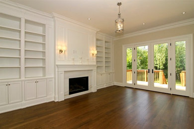 Family room - transitional family room idea in Toronto
