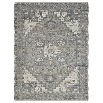 Pongola Area Rug, Natural and Teal