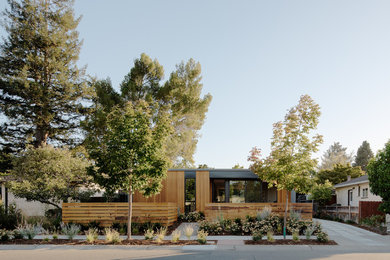 Minimalist brown flat roof photo in San Francisco
