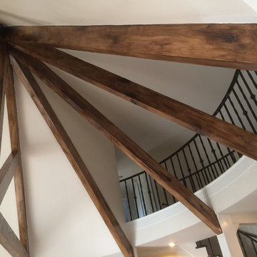Beams - White to Faux Wood