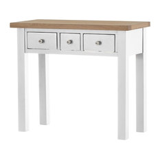 Oak Dressing Table, Light Grey