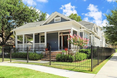 Inspiration for a large victorian exterior home remodel in Houston