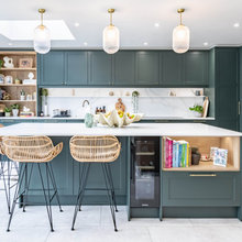 Kitchen Tour: Deep Green Brings Warmth to a Newly Opened-up Space