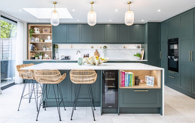 Kitchen Tour: Deep Green Brings Warmth to a Newly Opened-up Space