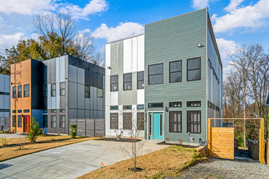 Inspiration for a modern home design remodel in Raleigh