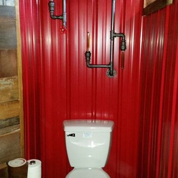 modern rustic bathroom