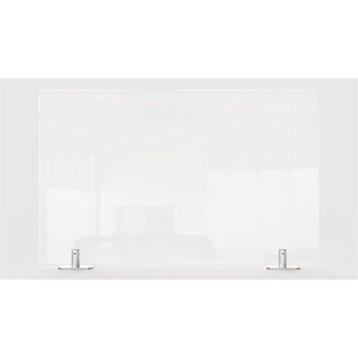 Ghent's Plastic 18" x 36" Partition Extender with Tape in Clear