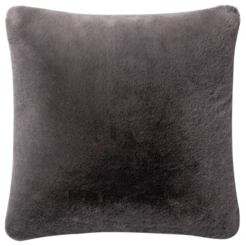 Loloi Decorative Throw Pillow Cover Only, Charcoal, 22"x22"