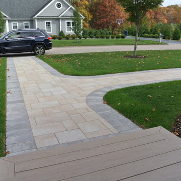 Tuscany and Limestone Front Entry Walkway