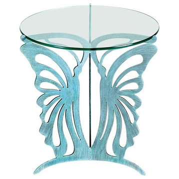 Butterfly Glasstop Table