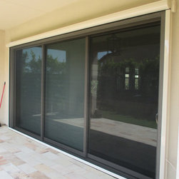 Compacting Sliding Doors Motorized Power Screens - Screen Doors