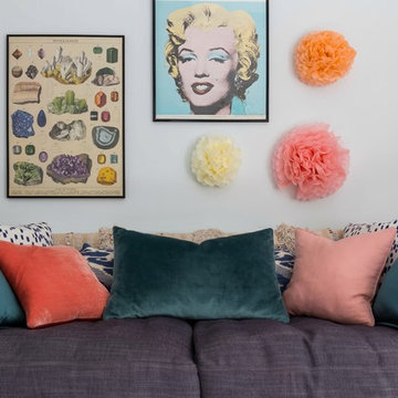 Feminine Flair- Playful Study & Dressing Room- Dulwich