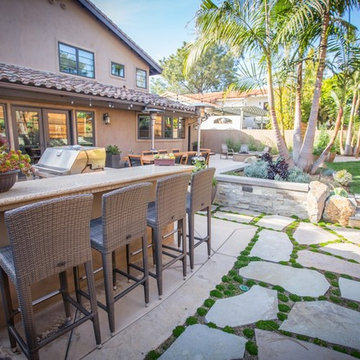 Del Mar 5 - Backyard Landscape Design - Serve And Entertain By Your Outdoor Kitc