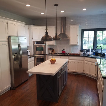 Kitchen cabinets painting. West Town Chicago