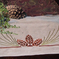 Pine Cone Table Runner - Home Improvement