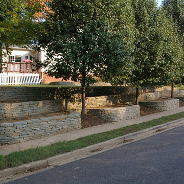 Stone walls and paths