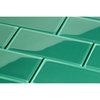 4"x12" Glass Subway Collection, Emerald Green