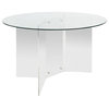Farrah Acrylic Round Dining Table