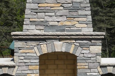 This is an example of a traditional landscaping in Minneapolis.