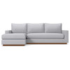 Apt2B Harper 2-Piece Sectional Sofa, Stone, Chaise on Left
