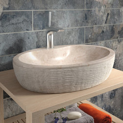 Stone Santorini Beige Luxury Natural Stone Sink - Products