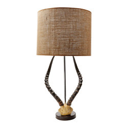 Faux Horn Lamp - Table Lamps