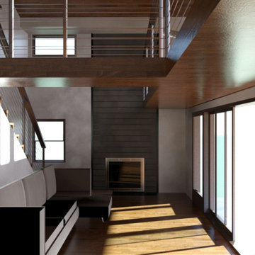 Harbor Bluff Cabin Living Space