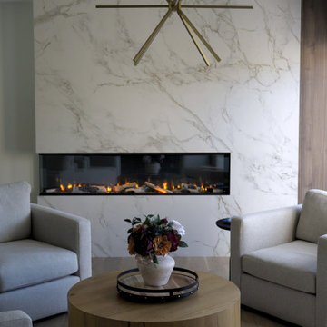 Interior makeover with custom fireplace | Habermehl Contracting Ltd