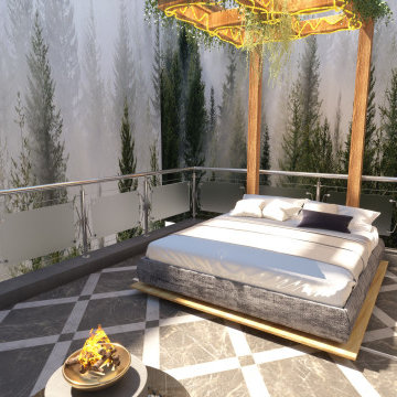 black theme bedroom