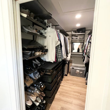 His & Hers Walk-In Closet Organization