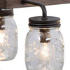 6-Lights Mason Jar Island Lamp ,kitchen island chandeliers