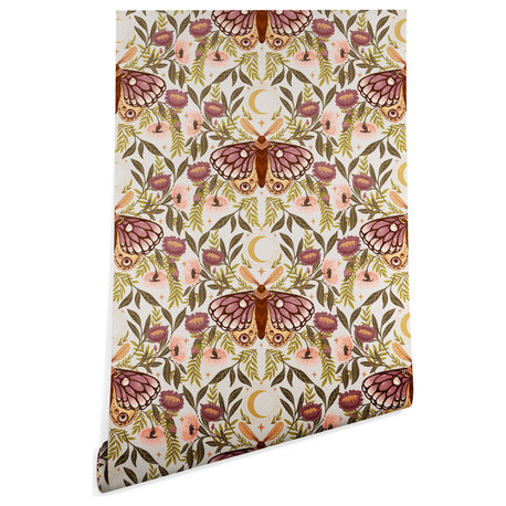 Deny Designs Avenie Countryside Garden Moth Wallpaper